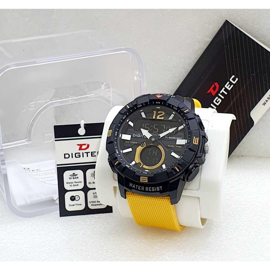 DIGITEC jam Tangan Pria 2140 D4,8 CM Water Resist/jam Tangan Digitec Pria Anti air