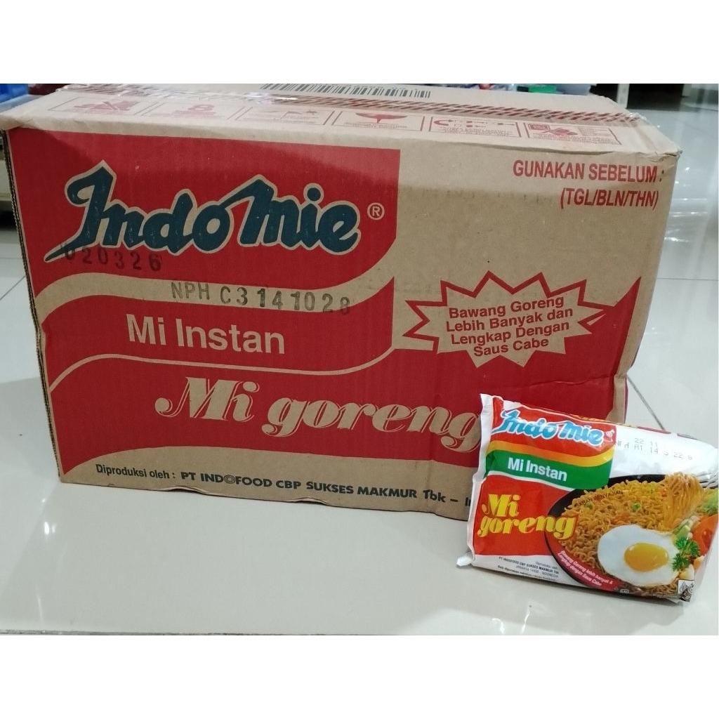 

(1 dus )mie instant INDOMIE goreng per dus isi 40 pcs