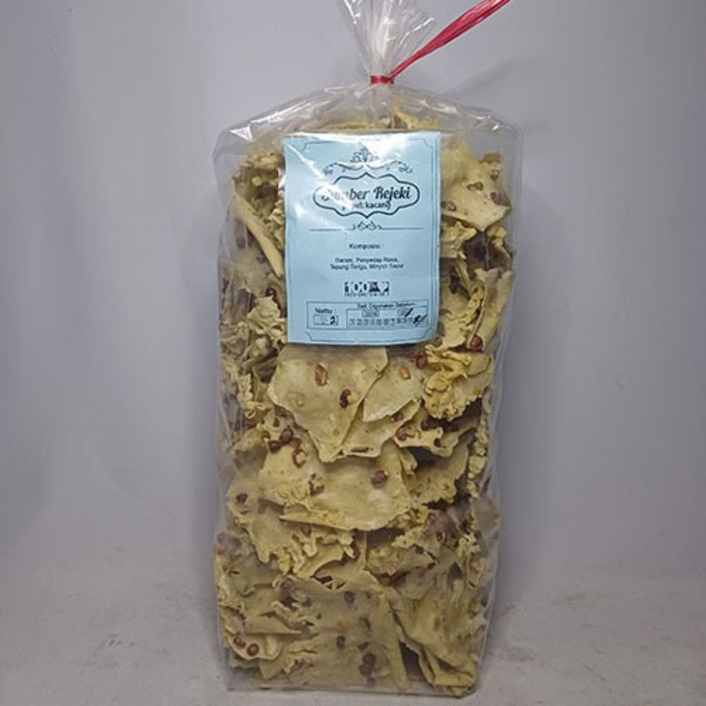 

kripik peyek kacang 1 ball sumber rezeki termurah