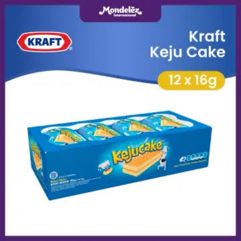 

kraft keju cake (16gr) bolu keju 1 dus isi 12 box