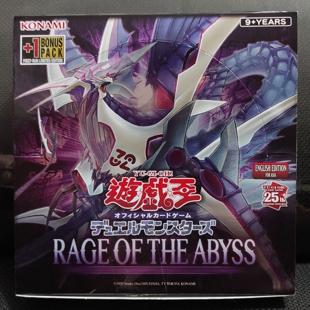 Box Kosong Kartu Yugioh OCG AE Rage Of The Abyss ROTA ORI Ada Token Shark Drake