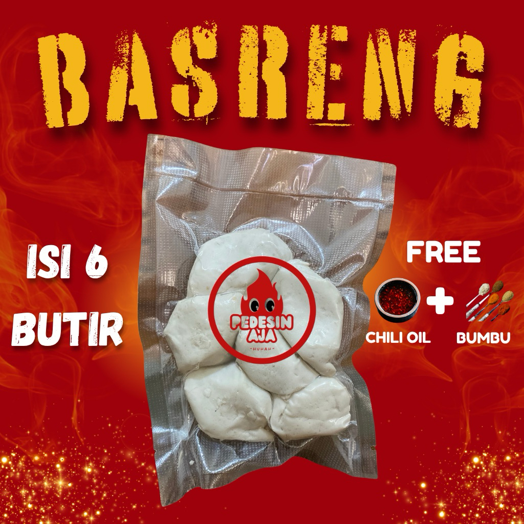 

BASRENG MENTAH ISI 6 FREE CHILI OIL+BUMBU TABUR