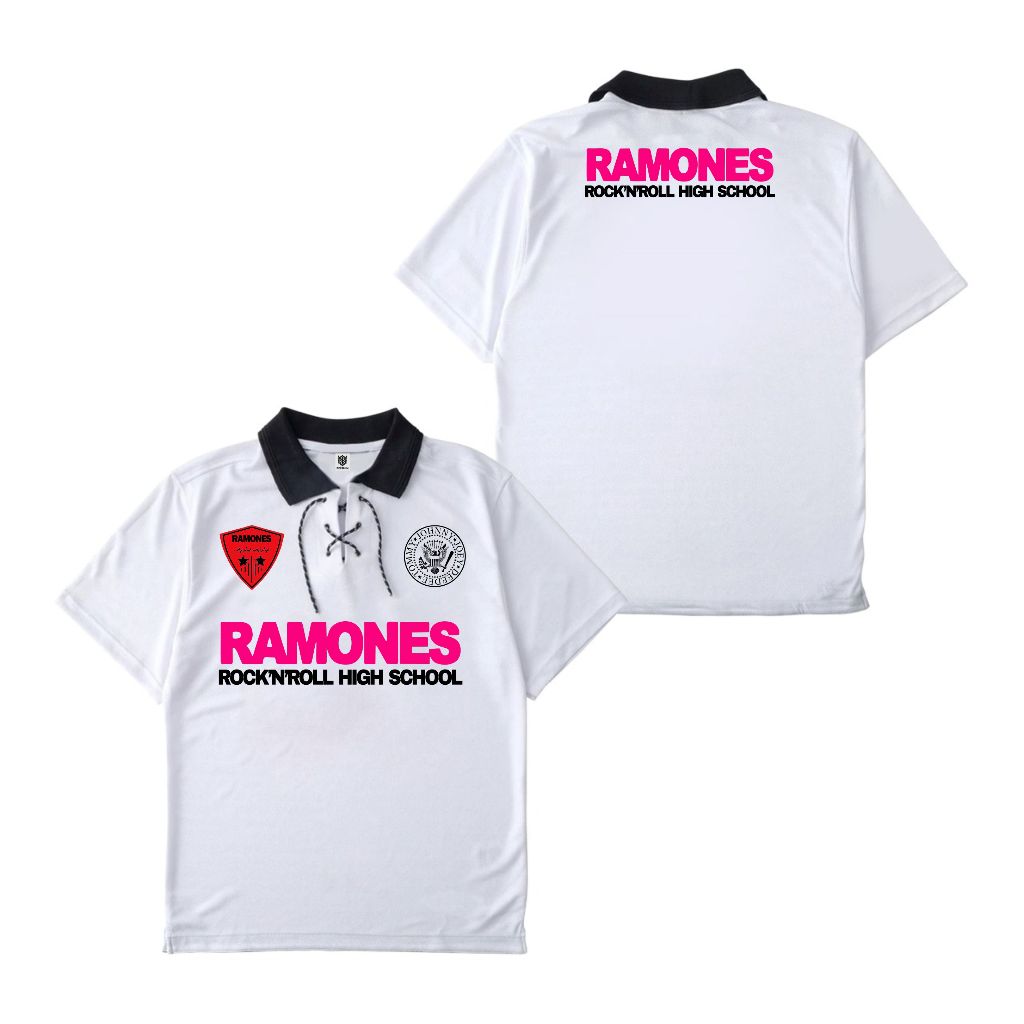 Ivanka Clothing Jersey Ramones rock n roll high school Jersey Bola Jersey musik Vintage Baju Olahrag