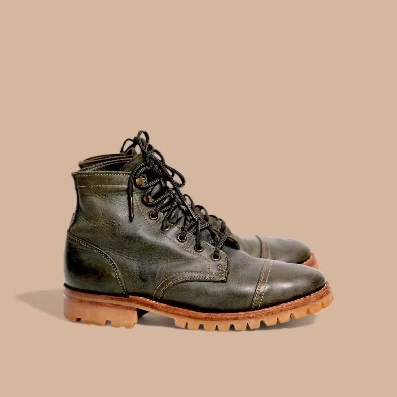 Truman Boot Dark Olive Predator Cap Toe Made in USA