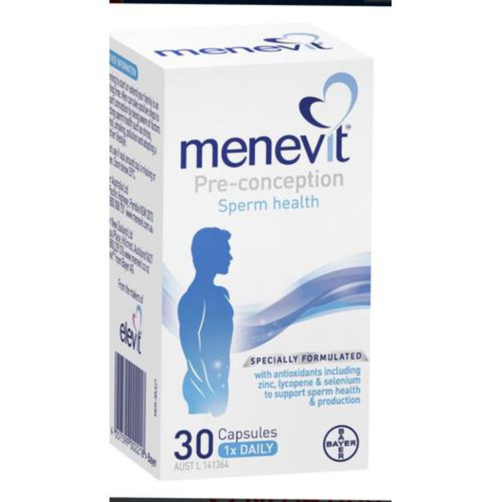 Menevit isi 30 kapsul original Obat Penyubur Sperma pria - Suplemen Pengental dan penambah seperma P