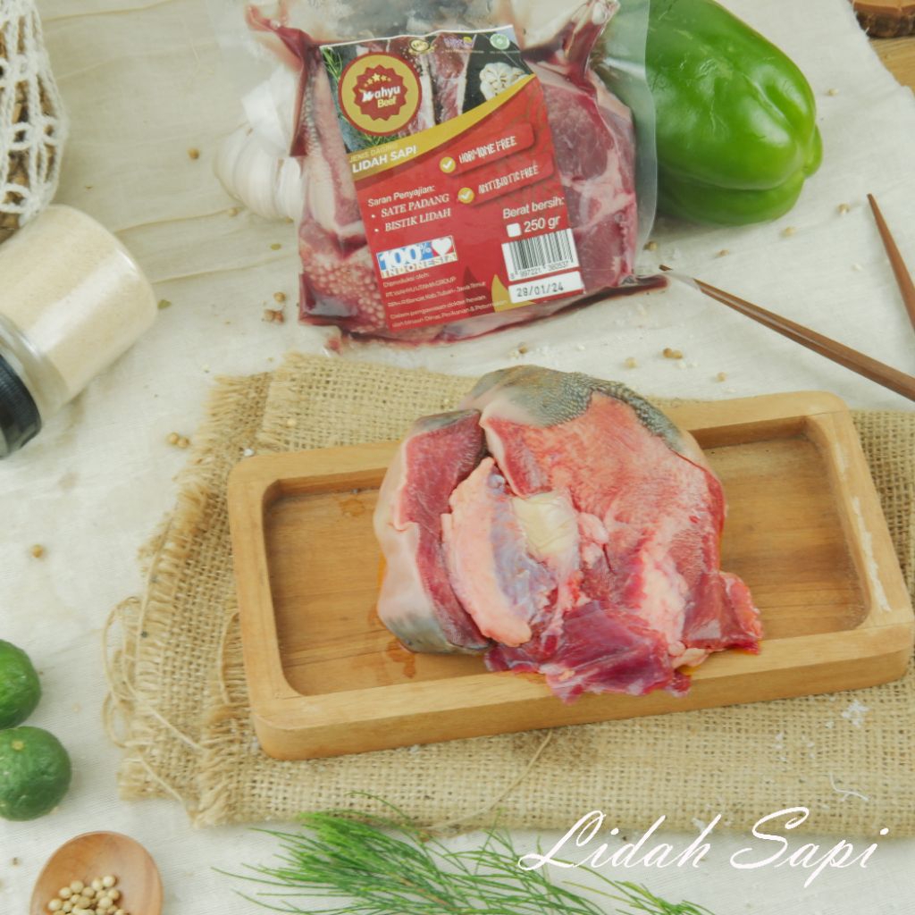 

Lidah Sapi Organic Grassfed Beef Wahyu Beef | Daging Sapi Lokal | Lokal Lebih Baik | Certified Organic | Grassfed Local Beef | It's Superfood | Superfood Store