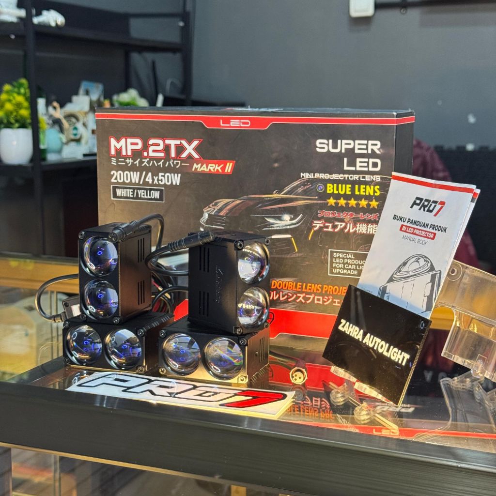 MINILASER PRO7 MP 2TX MARK II BLUE LENS/ MINI PROJIE MP 2TX ORIGINAL PRO7 2MATA BARU