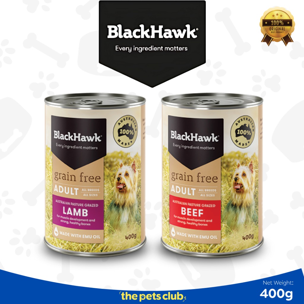 BLACKHAWK Wet Dog Food 400g | Makanan Basah Anjing | Dog Food