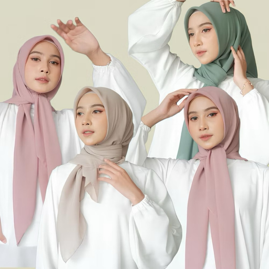 ecer BABY PARIS buckle scarves NECI 4 sisi 4S ~ segiempat paris jadul ~ paris jadul premium ~ kerudu