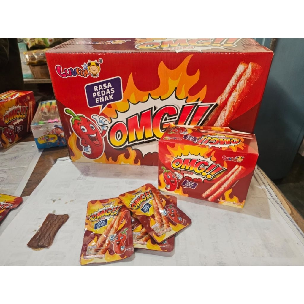 

Dendeng Pedas OMG Stick isi 30 Pcs
