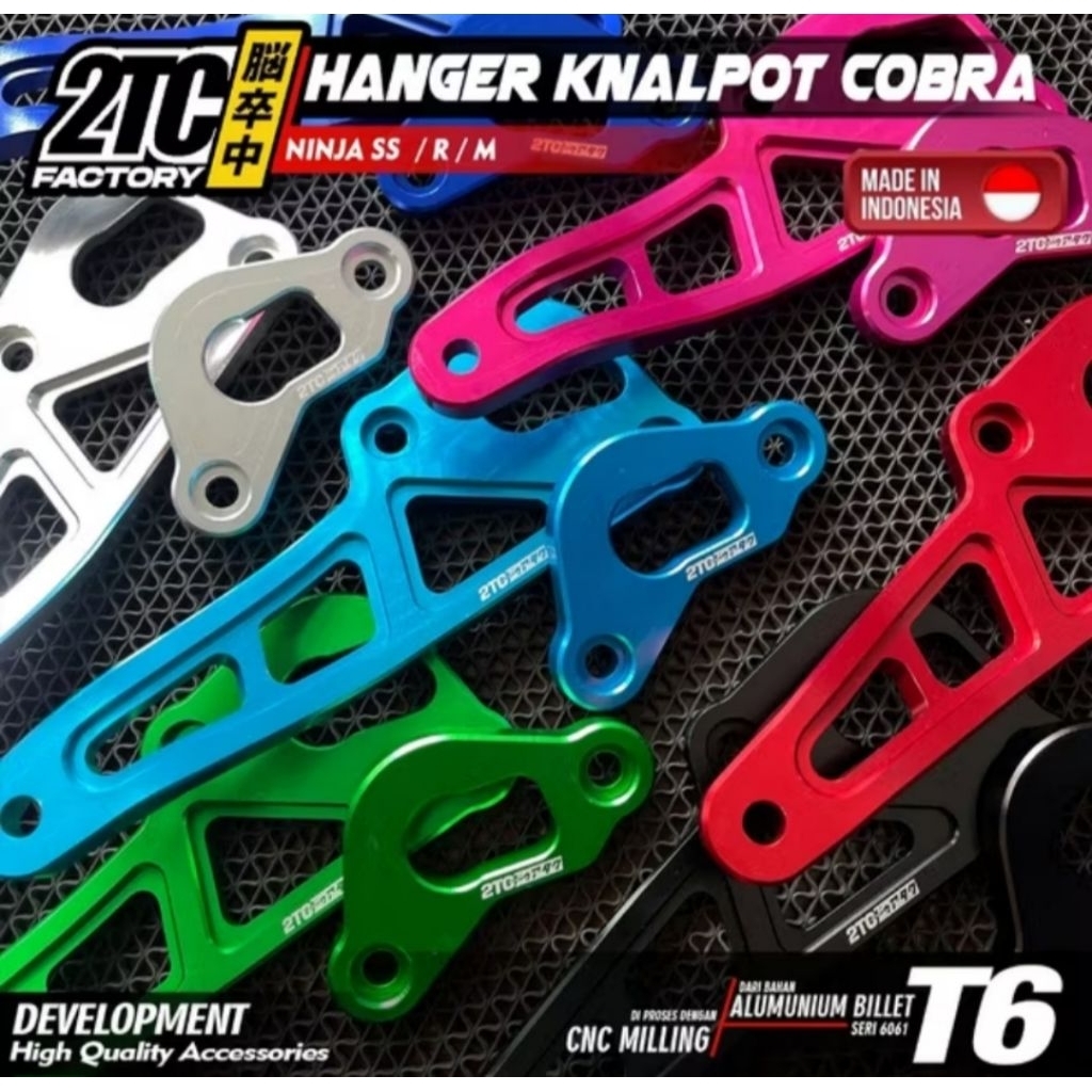 HANGER BRACKET KNALPOT NINJA R HANGER KNALPOT JOMBLO COBRA NINJA SS KNALPOT NINJA M CNC BY 2TC FACTO
