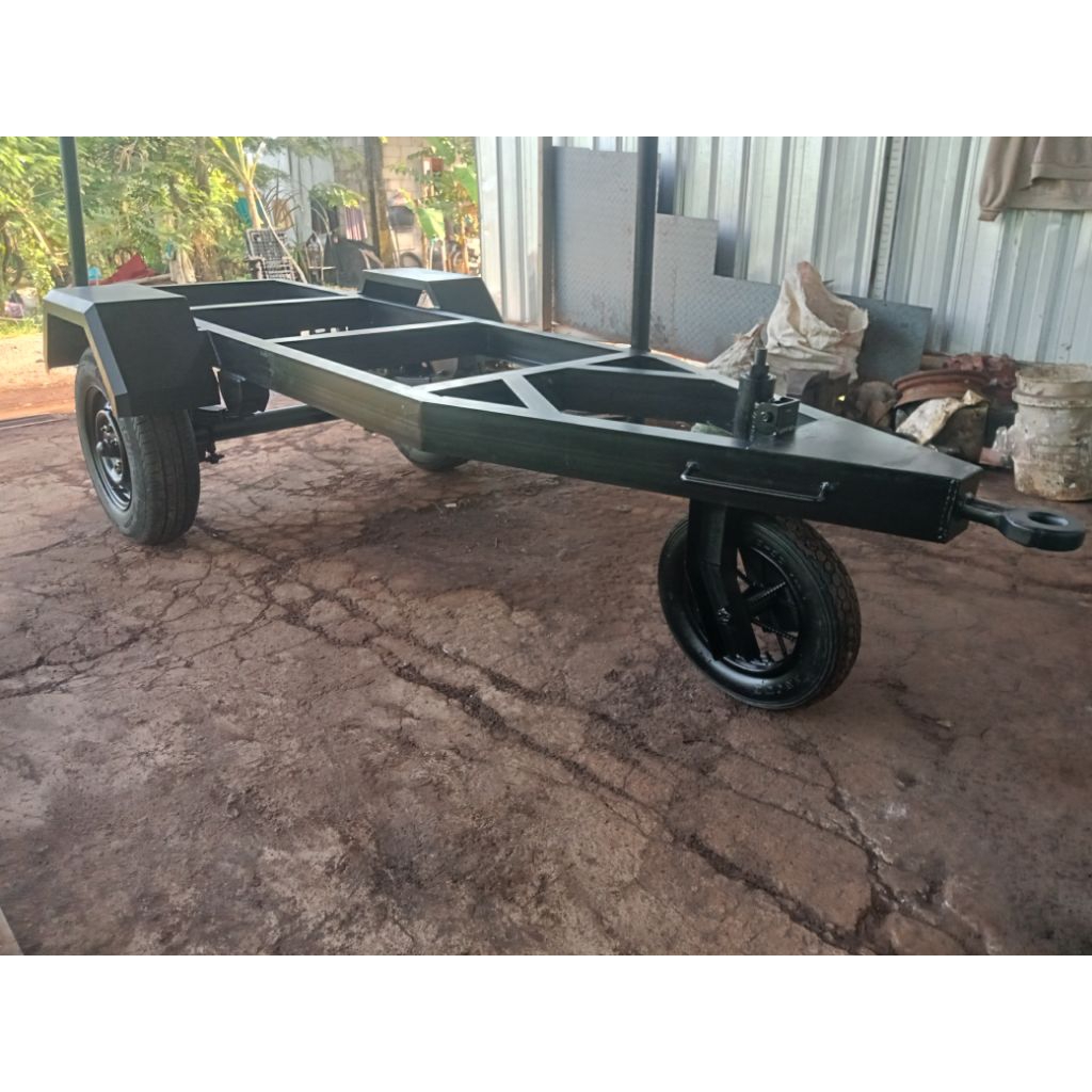 trailer genset roda tiga untuk 40 kva