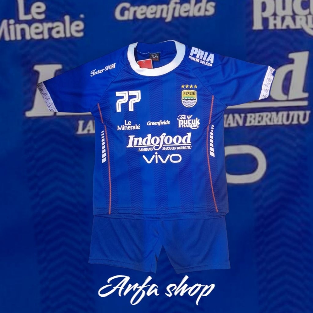 STELAN BAJU BOLA ANAK PERSIB TERBARU/JERSI ANAK