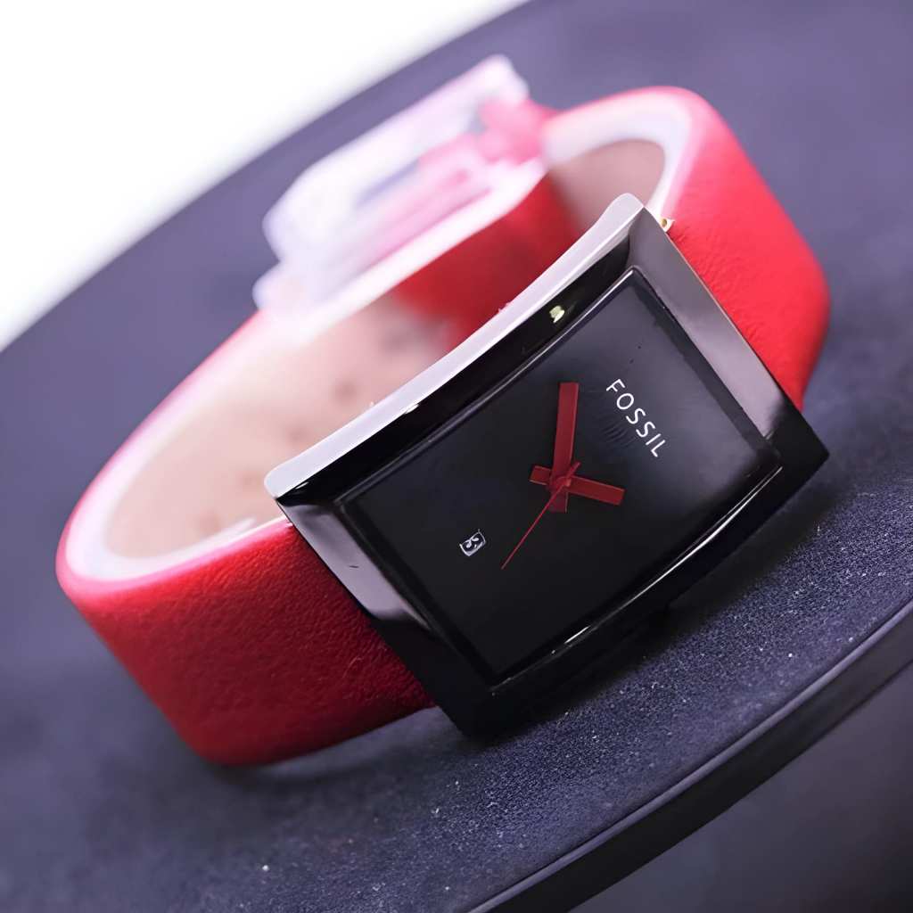 Jam Tangan Fashion Square FS kulit / Jam Tangan Best Seller SBG-133 + BOX + BATERAI CADANGAN