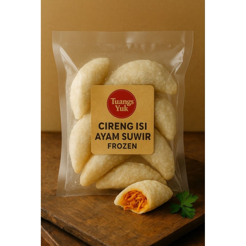 

Cireng isi ayam suwir pedas / cireng pedas siap goreng