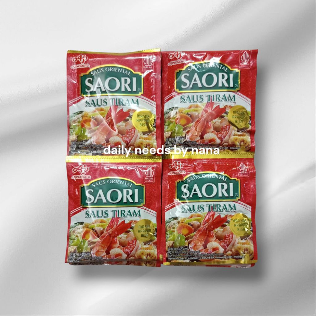

Saori Saos Tiram Renceng isi 10 Sachet
