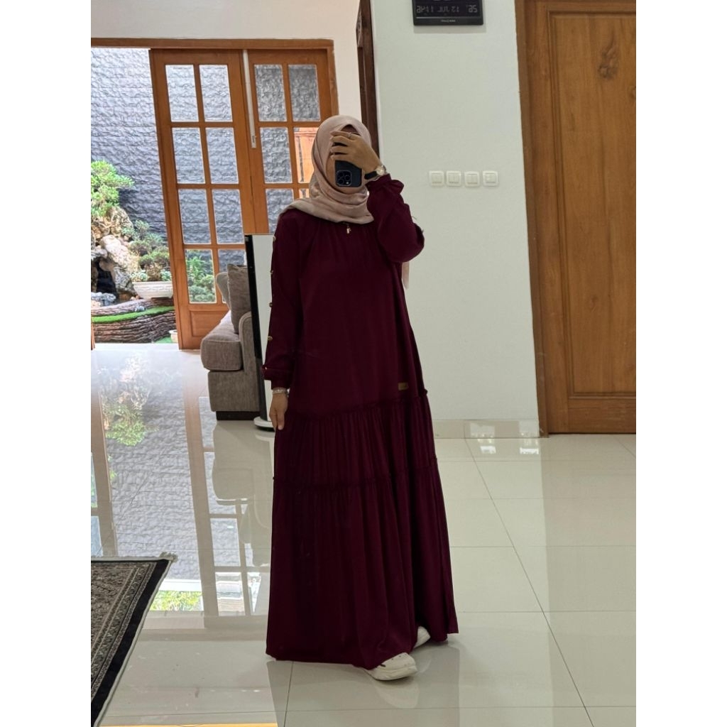 DRESS NADHEEFA ORI//ORI NADHEEFA DREES//NADHEEFA STORE///READY STOK