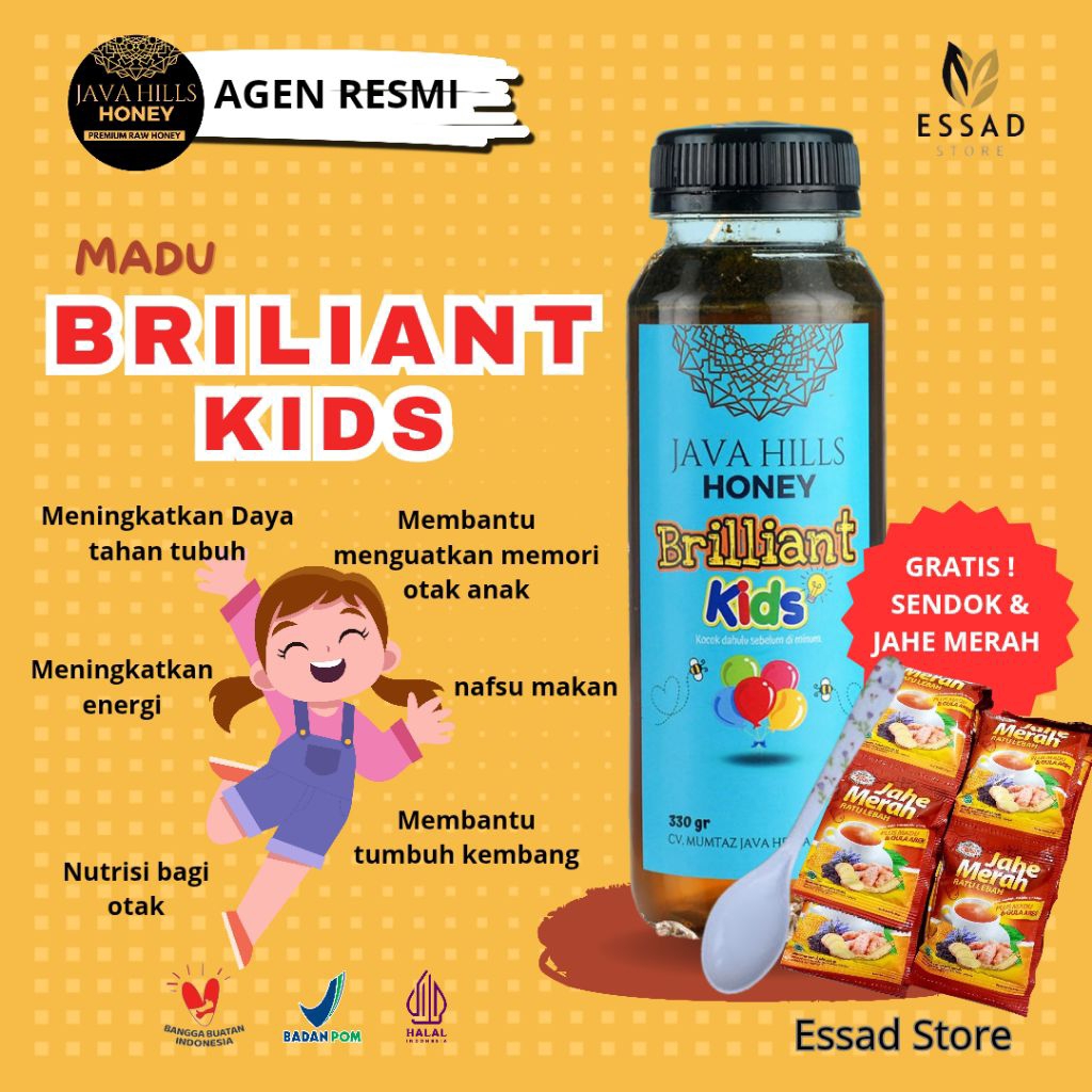 

Madu Brilian Kids Java Hills Honey Madu Herbal Javahills Honey Madu Nutrisi Anak