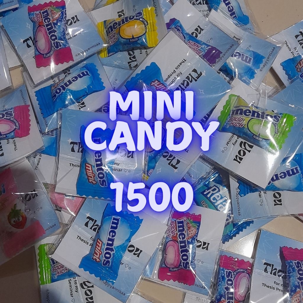 

[MINI CANDY] Mini gift snack untuk freebies/hadiah/valentine/sempro/dll