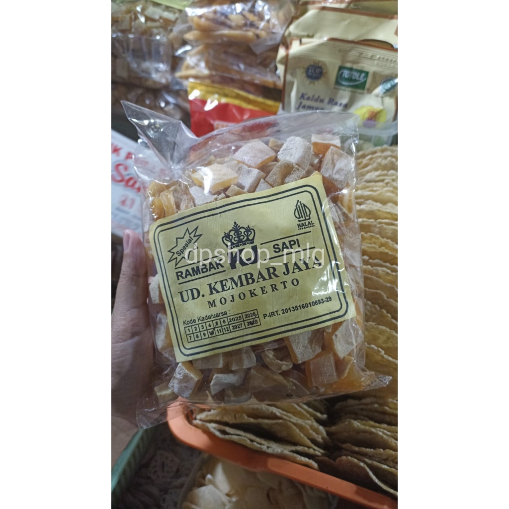 

TERMURAH !! KERUPUK RAMBAK SAPI 500gr