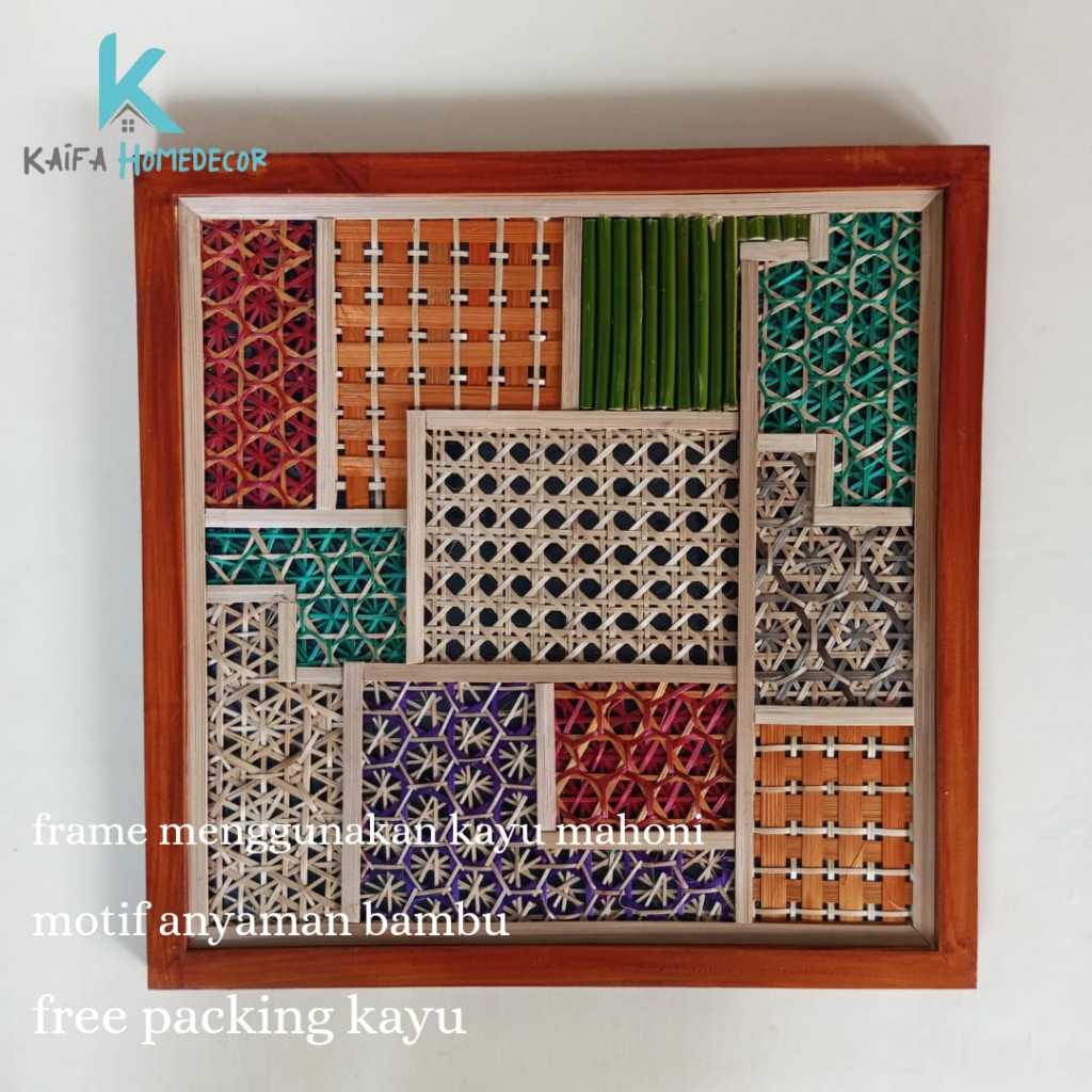 Walldecor/hiasan dinding bambu aestheticWalldecor/dekorasi ruangan bambu unikWalldecor/hiasan dindin