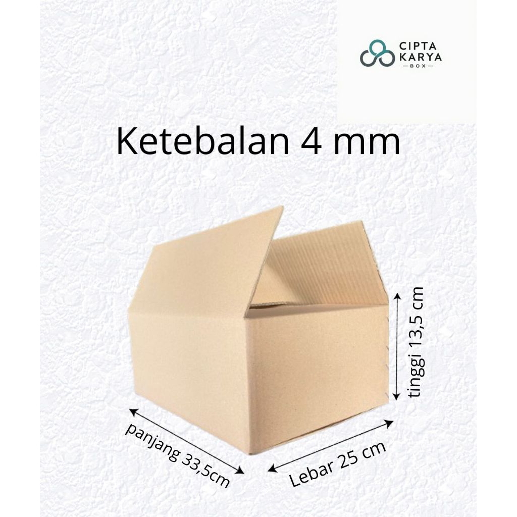 

Kardus box packing uk 33,5x25x13,5 (4mm)
