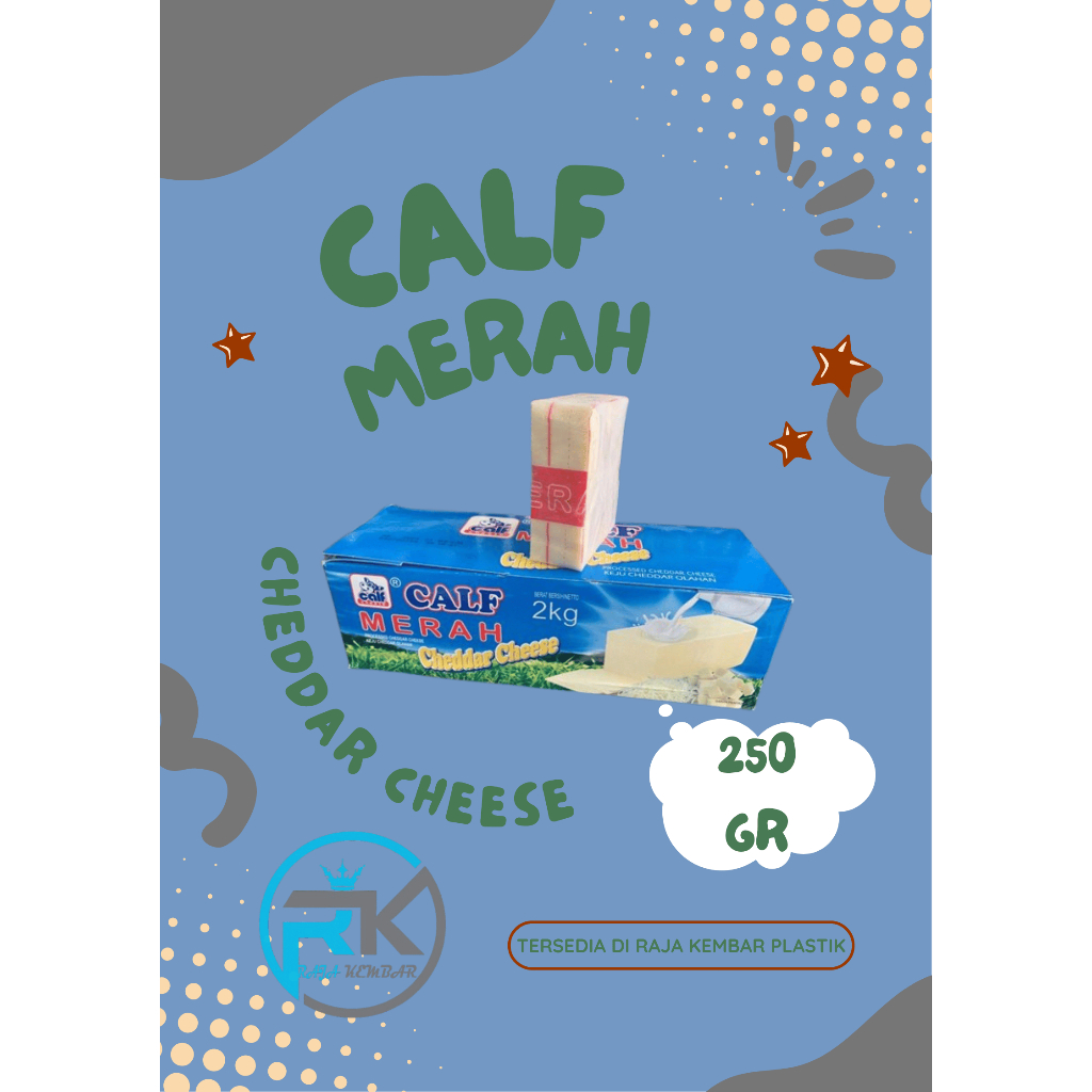 

CALF MERAH CHEDDAR CHEESE 250GR REPACK