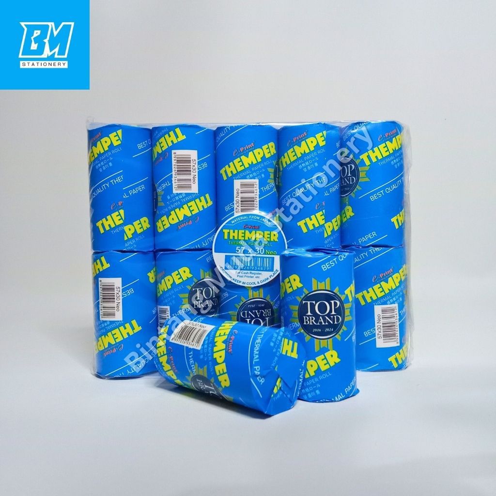 

Kertas Struk Kasir Themper 57x30 Neo e-Print | Thermal Paper Roll | Kertas Thermal 57x30 | Kertas Thermal e-Print | 57x30 | Themper | e-Print