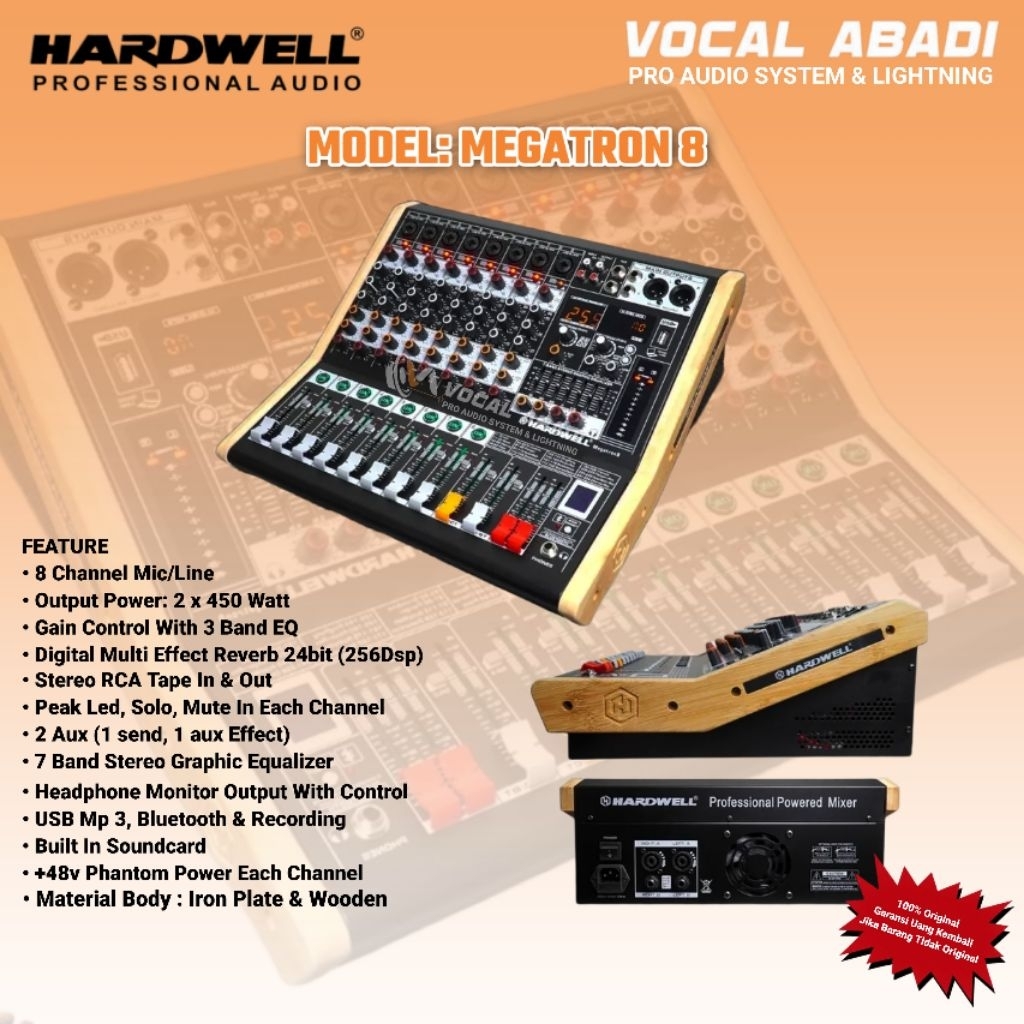 POWER MIXER HARDWELL MEGATRON 8