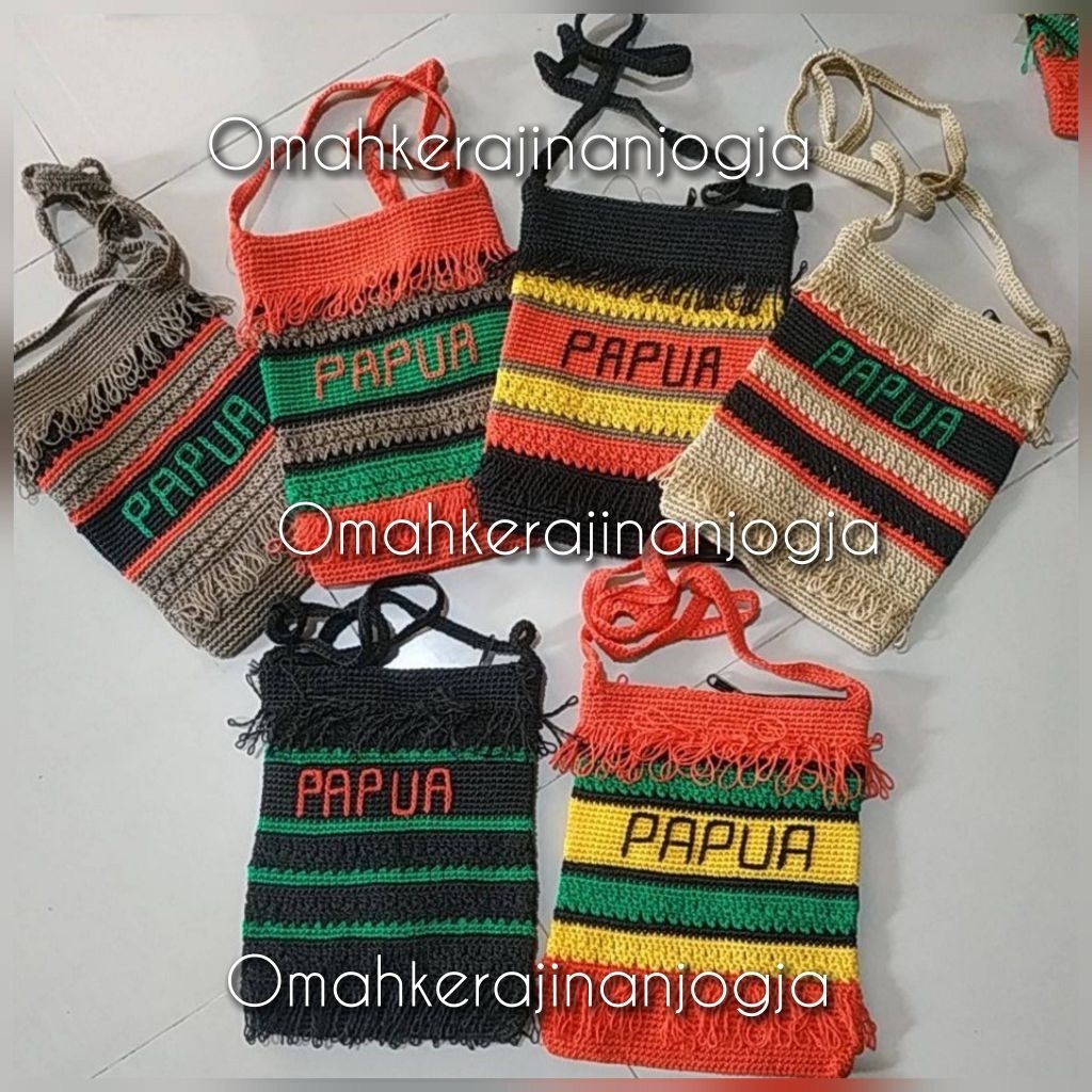 tas papua , noken Papua , tas , tas rajut , tas rajut papua