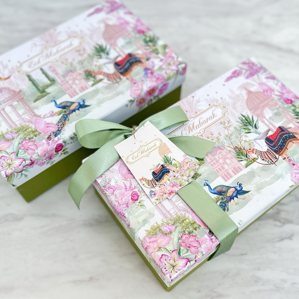 

uk.25x15x8 Hard Box Idul Fitri Eid Mubarak Polos kotak Box Hampers Box Hadiah Box Gift Hardbox kotak kado box