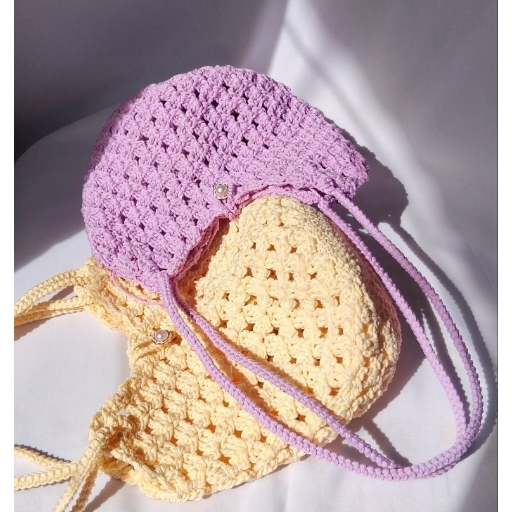 Jasmine Corchet Bag || Tas Rajut Jasmine || Tas Selempang