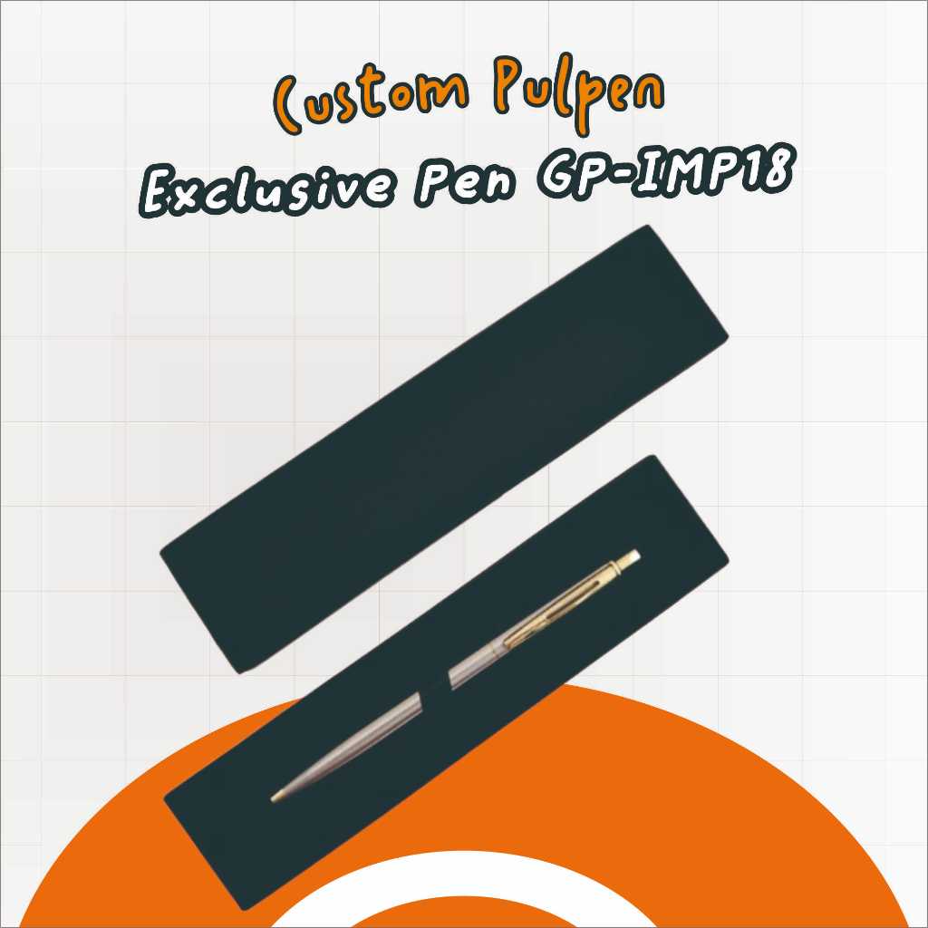 

Pulpen Metal Free Custom Promosi| FREE GRAFIR NAMA DAN LOGO | Merchandise dan Souvernir Corporate - Exclusive Pen GP-IMP18