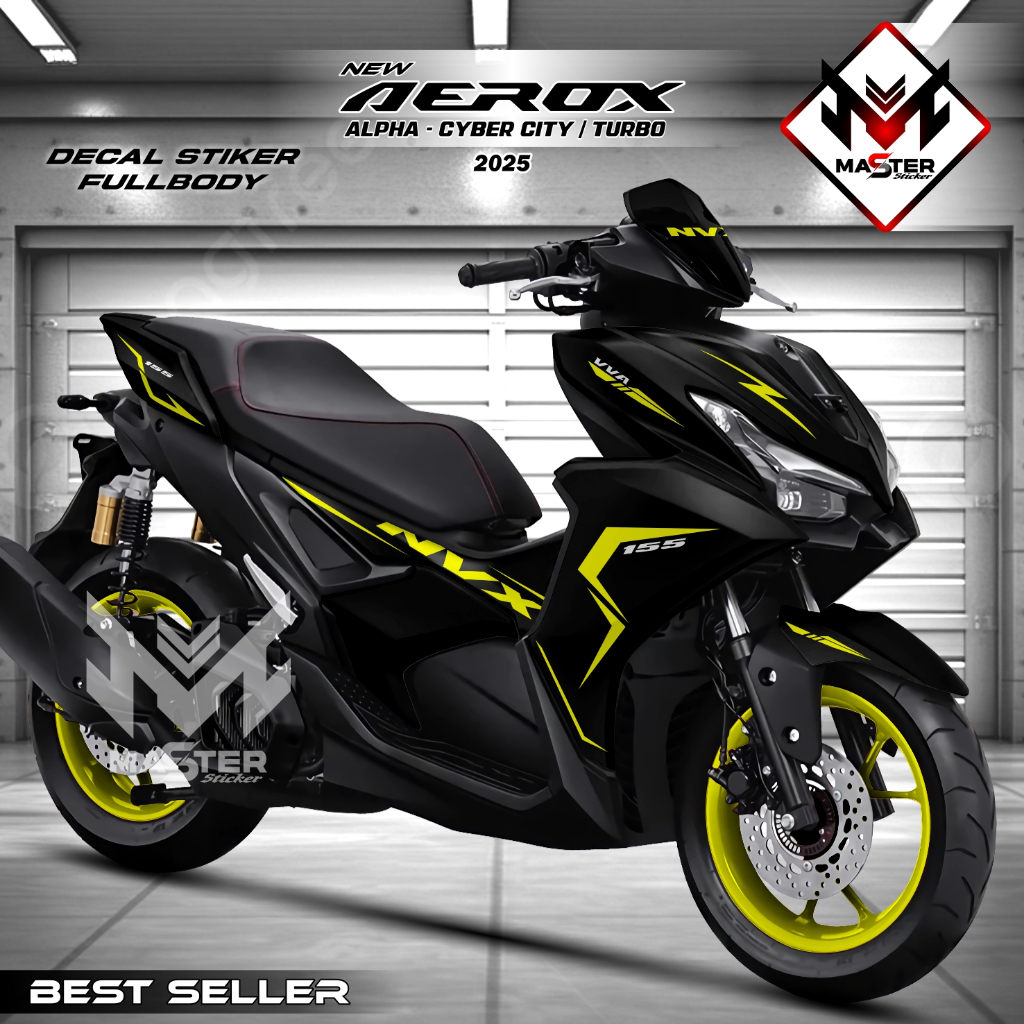 Decal Aerox Alpha Fullbody / Decal Sticker Aerox Alpha / Stiker Variasi Yamaha Aerox Alpha Turbo Cyb