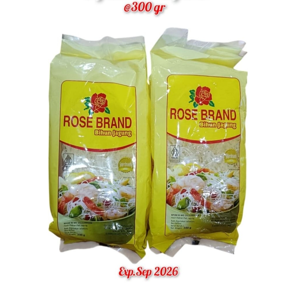 

ROSE BRAND BIHUN JAGUNG @300gr SEPAKET ISI 1 PACK