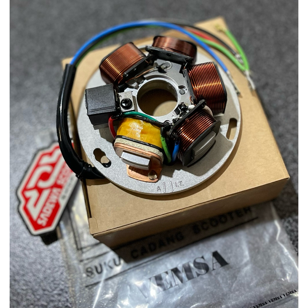 Spul CDI Komplit Vespa PX Exclusive Excel Strada Spartan Excel200 Vemsa