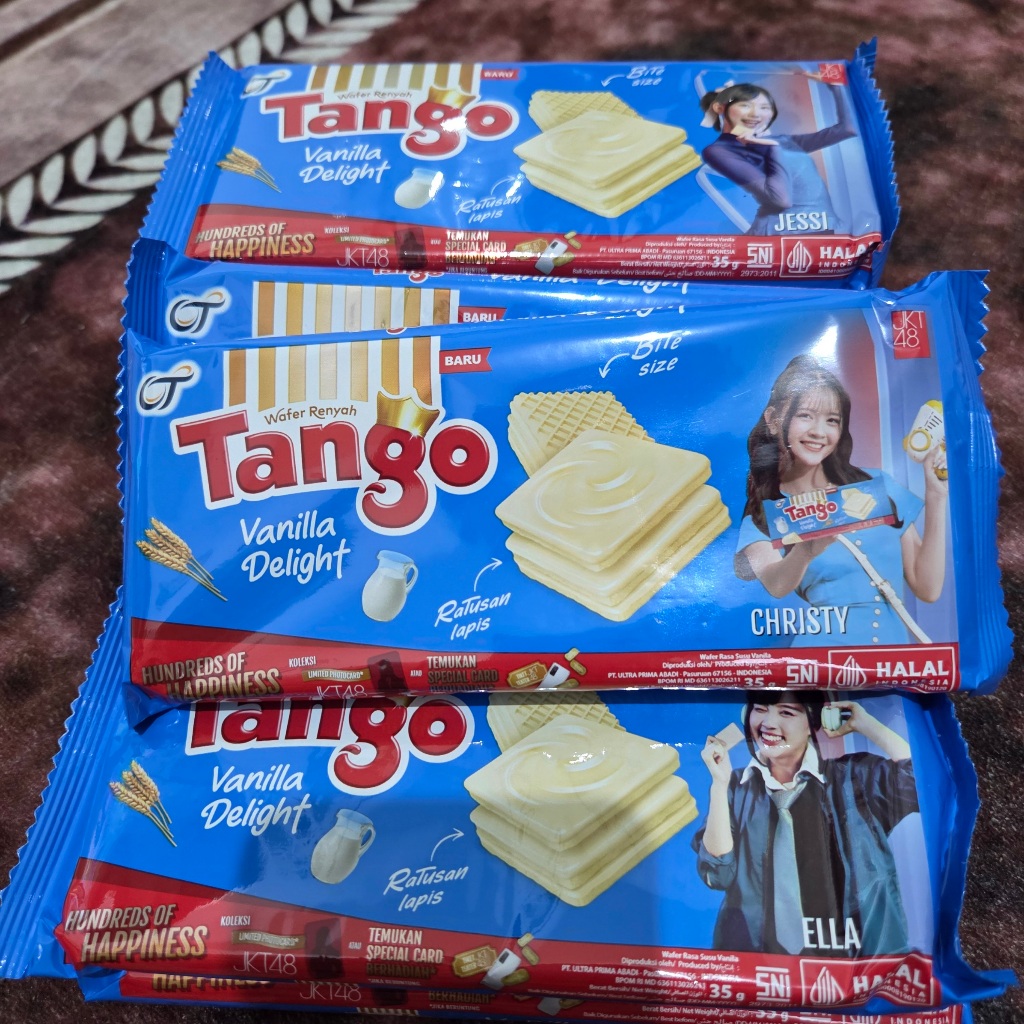 

MAKANAN RINGAN TANGO WAFER VANILLA DELIGHT 39GR - TANGO