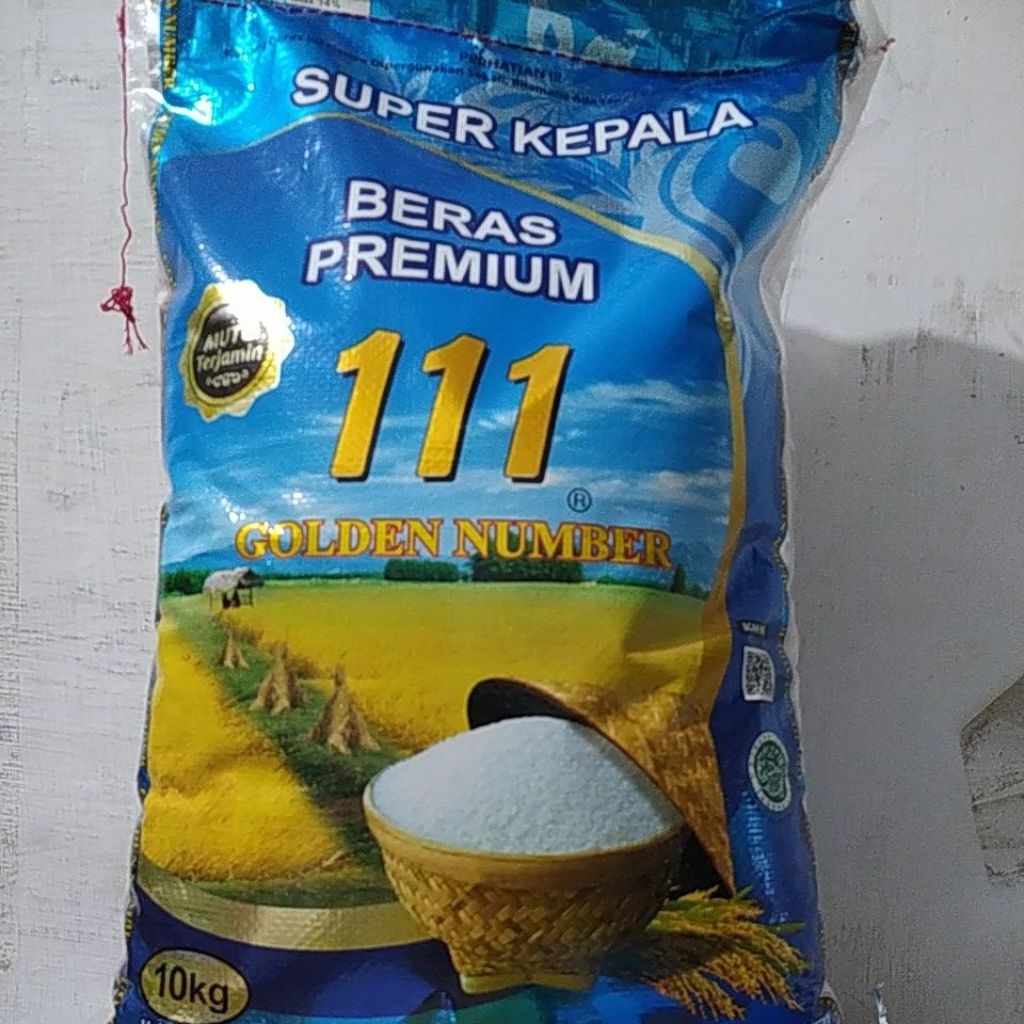 

Beras Premium 111, Golden Number, Beras Enak, Beras Super 10kg