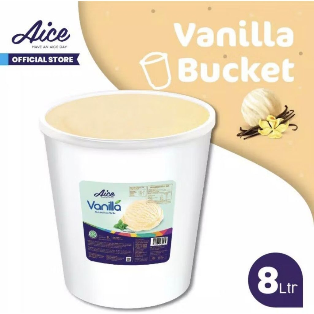 

ES KRIM AICE 8 LITER / ES KRIM AICE EMBER / RASA VANILA