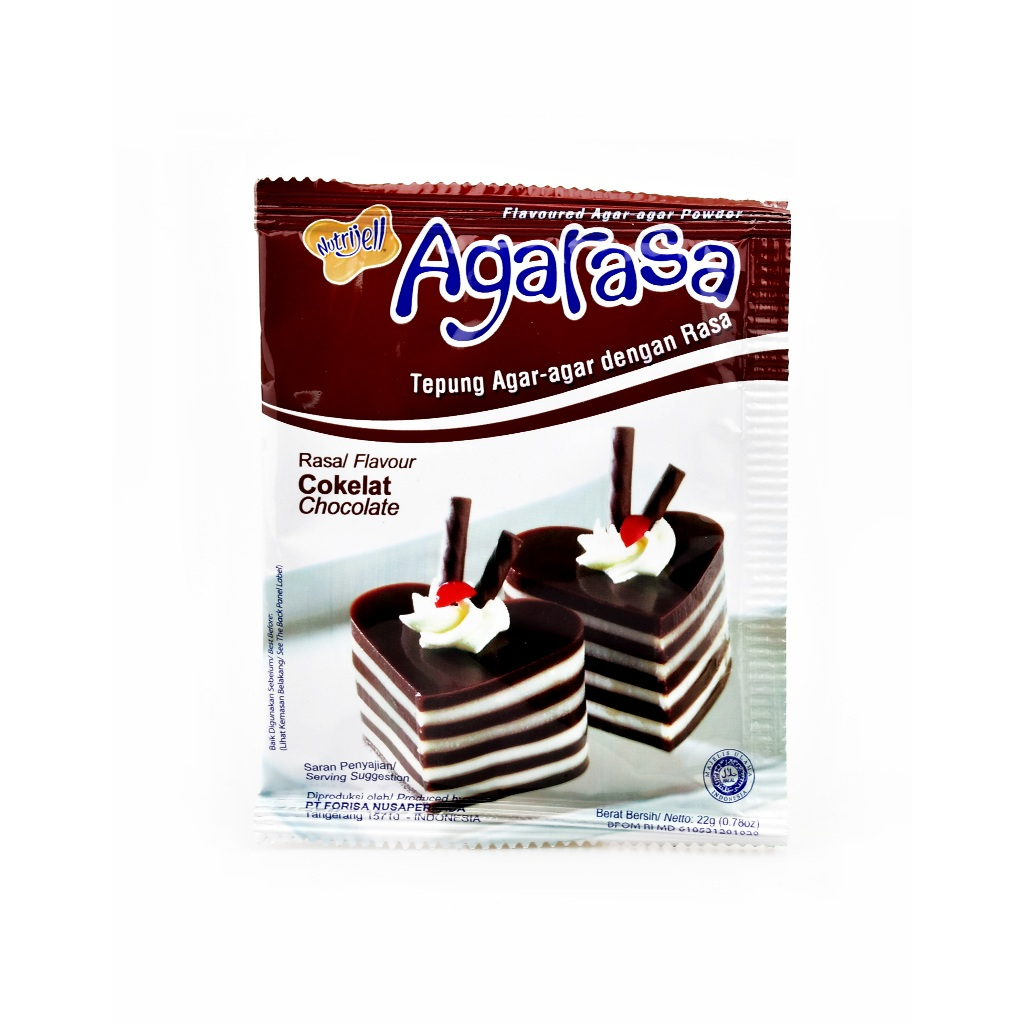 

Agarasa Rasa Coklat Cokelat Nutrijell - Agarasa Coklat 22gr Nutrijell Chocolate