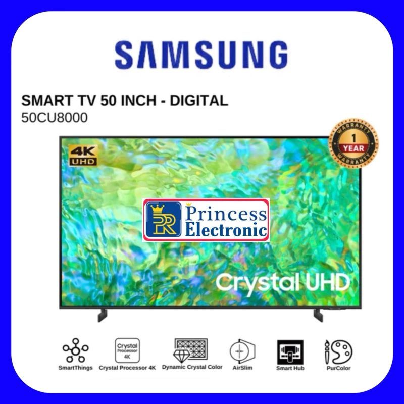 Samsung 50 inch 50CU8000 Crystal 4K UHD SMART TV