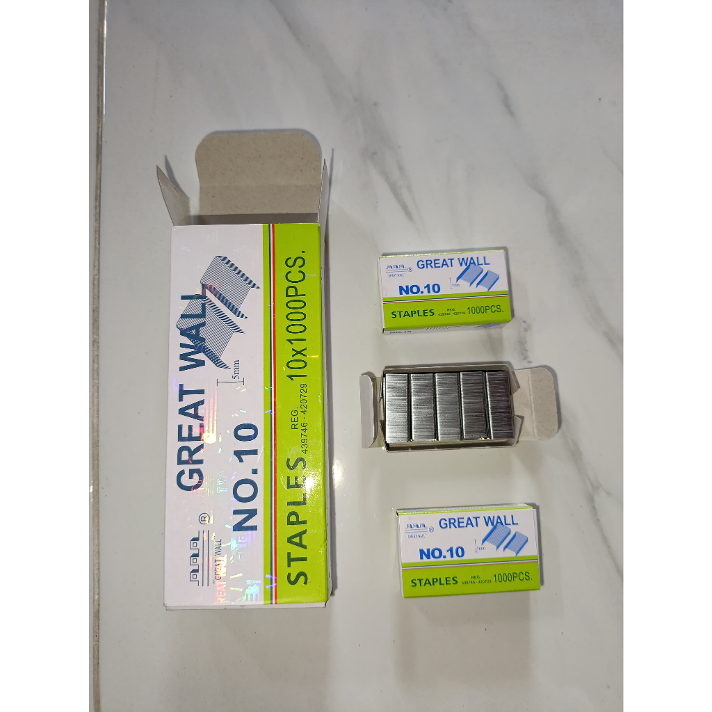 

(10 Pcs) Isi Staples / Isi Stapler / Refill Great Wall No.10