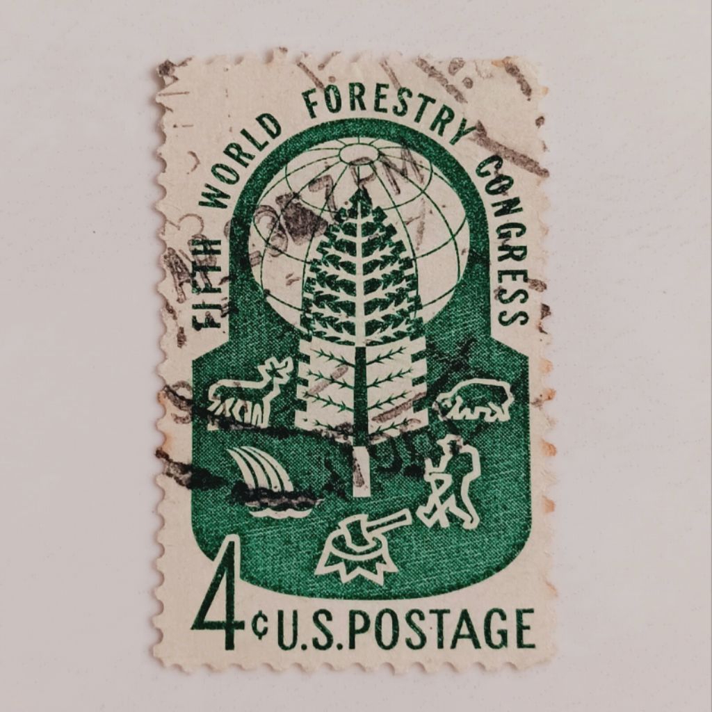 

(AD) Perangko Amerika Serikat 1960 5th World Forestry Congress, Seattle 4 cent Used