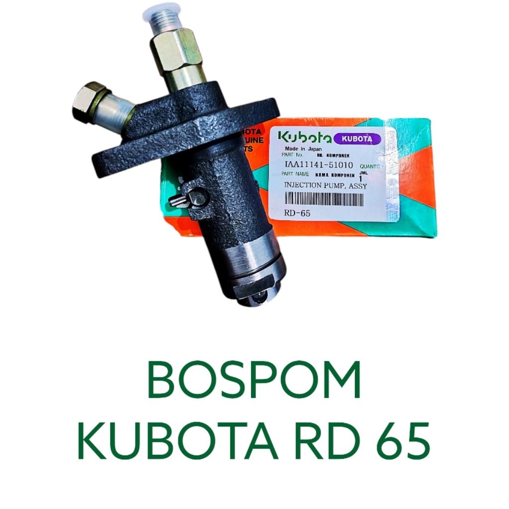 fuel injection pump assy BOSPOM kubota rd 65