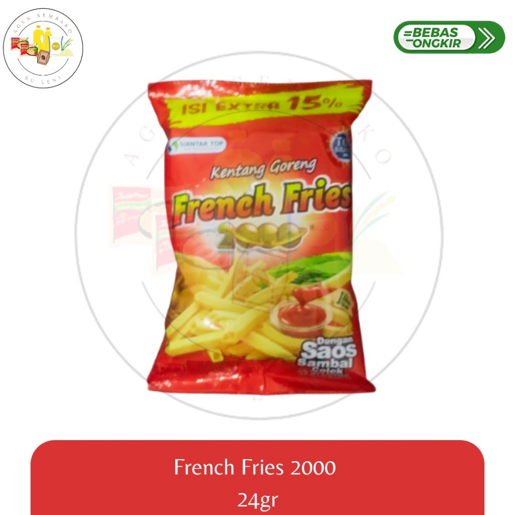 

French Fries 2000 24gr Dengan Saus Sambal