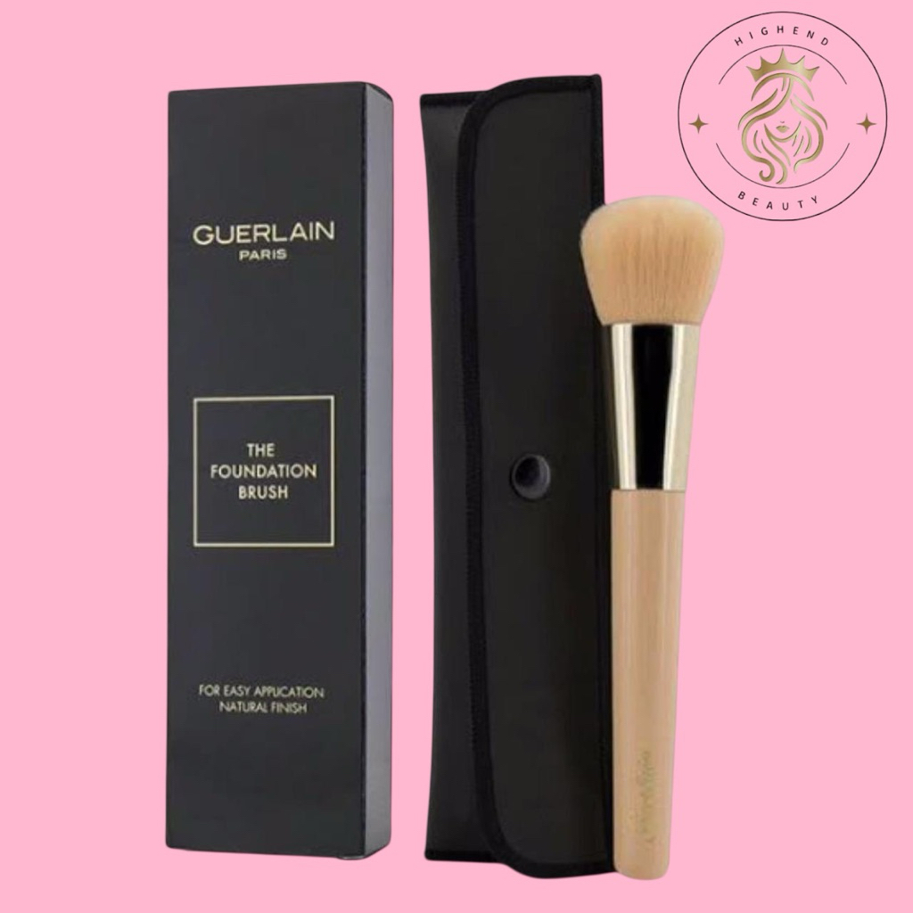 Guerlain The Foundation Brush With Box & Case Bulu Padat & Halus