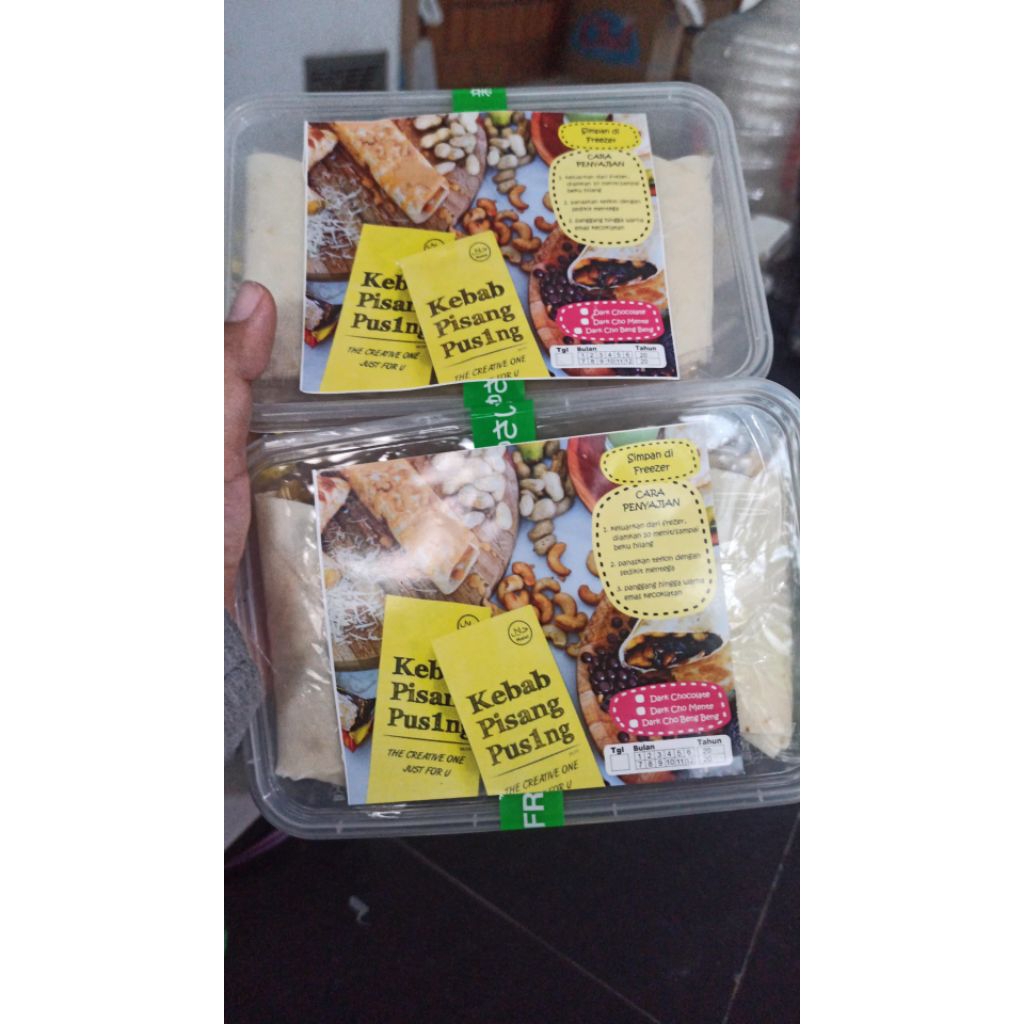 

Kebab Pisang Pusing Manis Isi Pisang Coklat Keju