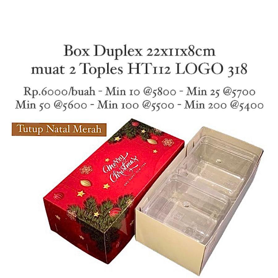 

Box Dus Makanan Kue Bolu Gulung Varian Mery Chirstmas Ukuran 22x11x8 Cm