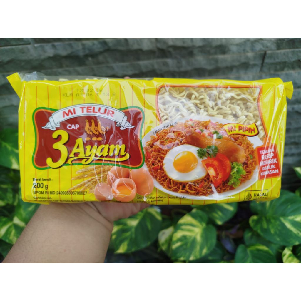 

Cap 3 Ayam Mie Telur Kemasan 200gram