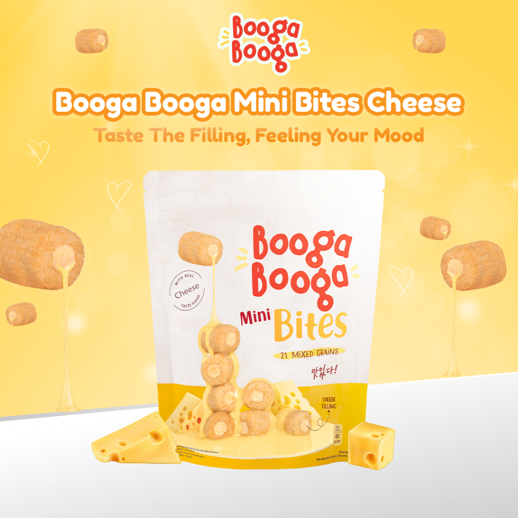 

Booga Booga Mini Bites Cheese 80gr